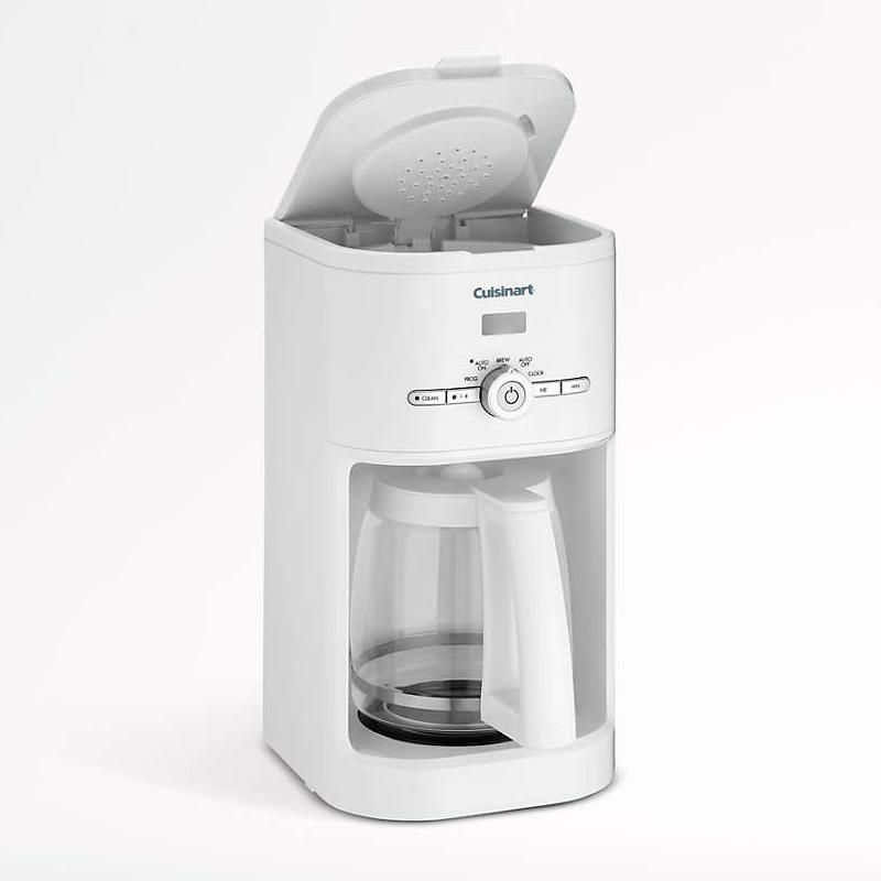 コーヒーメーカー12カップガラスカラフェクイジナートタイマー機能Cuisinart12-CupWhiteClassicProgrammableCoffeeMakerDCC-1120家電