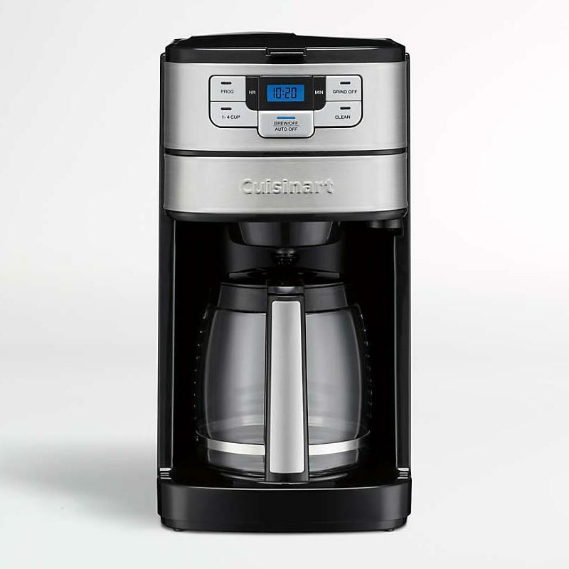 コーヒーメーカーグラインダー豆挽き付12カップガラスカラフェクイジナートタイマー機能CuisinartGrind&Brew12-CupCoffeemakerDGB-400家電