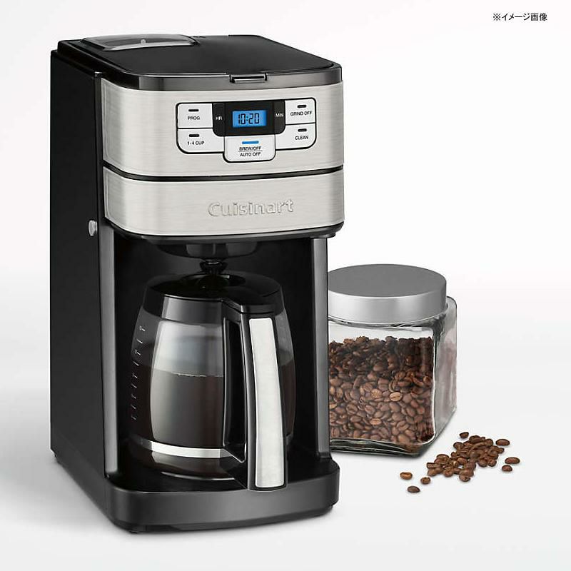 コーヒーメーカーグラインダー豆挽き付12カップガラスカラフェクイジナートタイマー機能CuisinartGrind&Brew12-CupCoffeemakerDGB-400家電