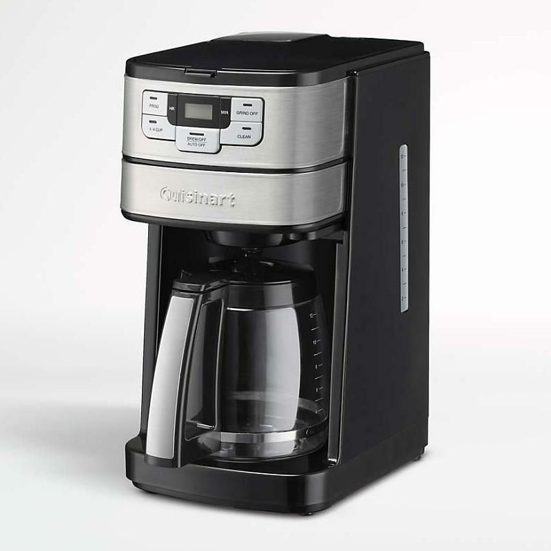 コーヒーメーカーグラインダー豆挽き付12カップガラスカラフェクイジナートタイマー機能CuisinartGrind&Brew12-CupCoffeemakerDGB-400家電