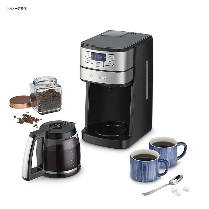 コーヒーメーカーグラインダー豆挽き付12カップガラスカラフェクイジナートタイマー機能CuisinartGrind&Brew12-CupCoffeemakerDGB-400家電