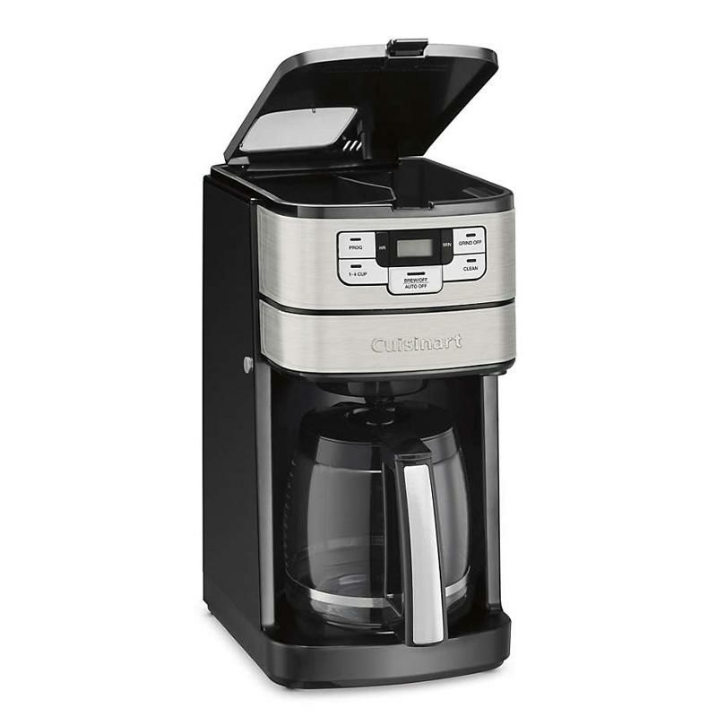 コーヒーメーカーグラインダー豆挽き付12カップガラスカラフェクイジナートタイマー機能CuisinartGrind&Brew12-CupCoffeemakerDGB-400家電