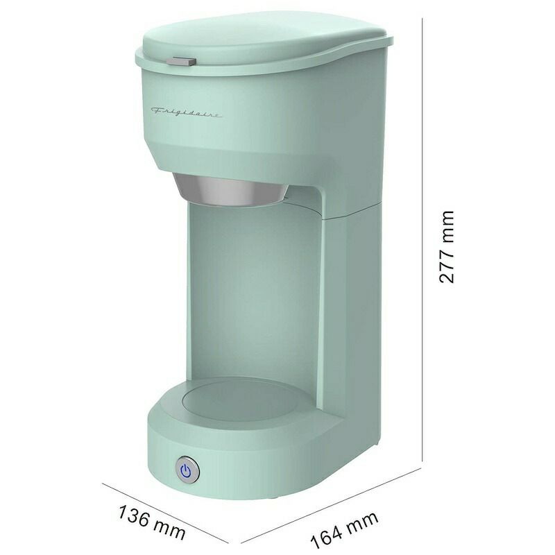 コーヒーメーカーシングルサーブ1カップ1人レトロコーヒー粉用Frigidaire1-CupRetroCoffeeMakerforGroundCoffee