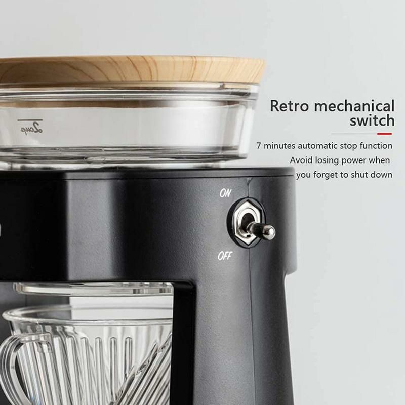 ドリップコーヒーメーカードリッパー2カップ自動停止OCEANRICHAutomaticCoffeeMachineDripMaker，HomeCoffeeMakerDripCoffeePotFilter(CR8350AD,Black)家電