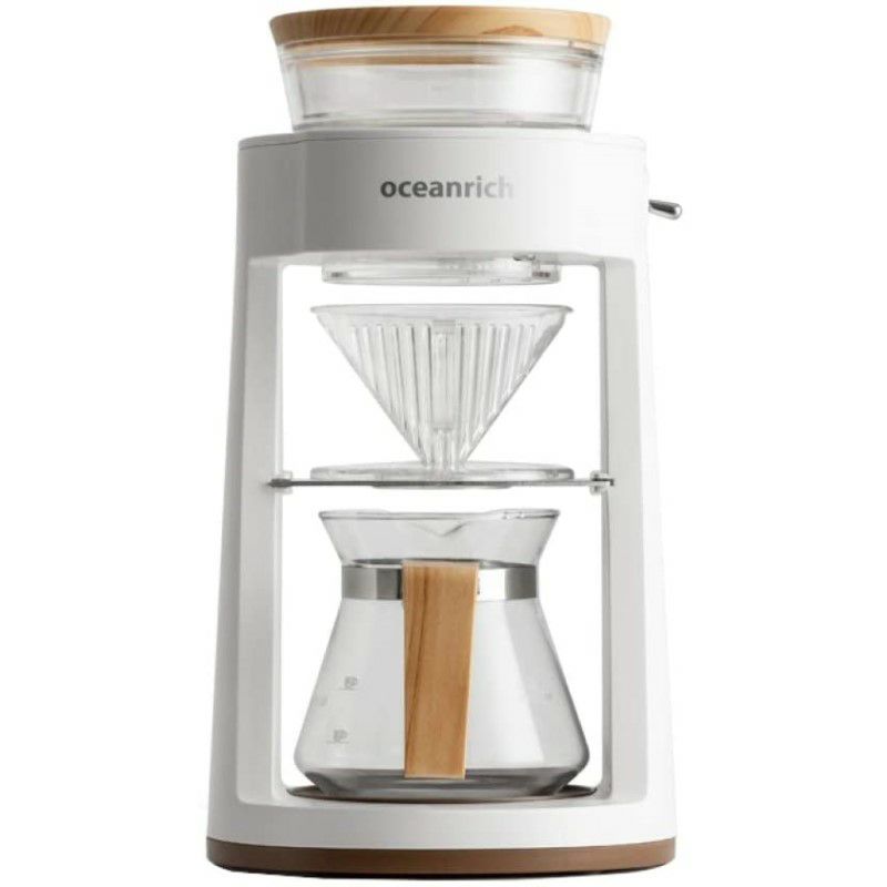 ドリップコーヒーメーカードリッパー2カップ自動停止OCEANRICHAutomaticCoffeeMachineDripMaker，HomeCoffeeMakerDripCoffeePotFilter(CR8350AD)家電