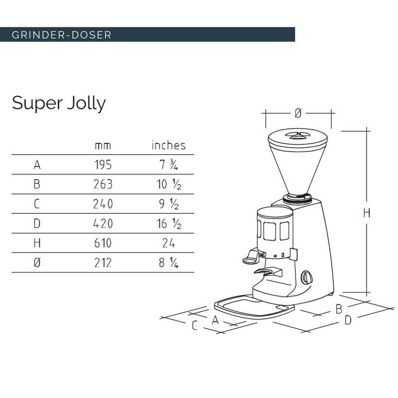 マッツァ社 エスプレッソグラインダー スーパージョリー イタリア製 コーヒーミル 豆挽き Mazzer Super Jolly Doser 家電 |  アルファエスパス