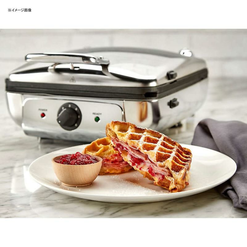 ワッフルメーカー4枚焼プレート取り外しステンレスオールクラッドAll-Clad4-SliceStainlessSteelWaffleMakerwithRemovablePlatesWD822D51家電