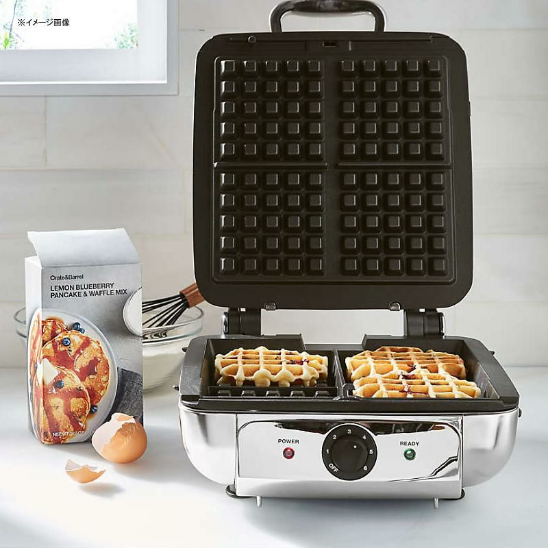 ワッフルメーカー4枚焼プレート取り外しステンレスオールクラッドAll-Clad4-SliceStainlessSteelWaffleMakerwithRemovablePlatesWD822D51家電