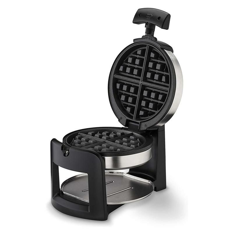 ベルギーワッフルメーカーフリップ式ラウンド丸クイジナートCuisinartWAF-F30RoundFlipBelgianWaffleMaker,black/silver,1inchthick家電