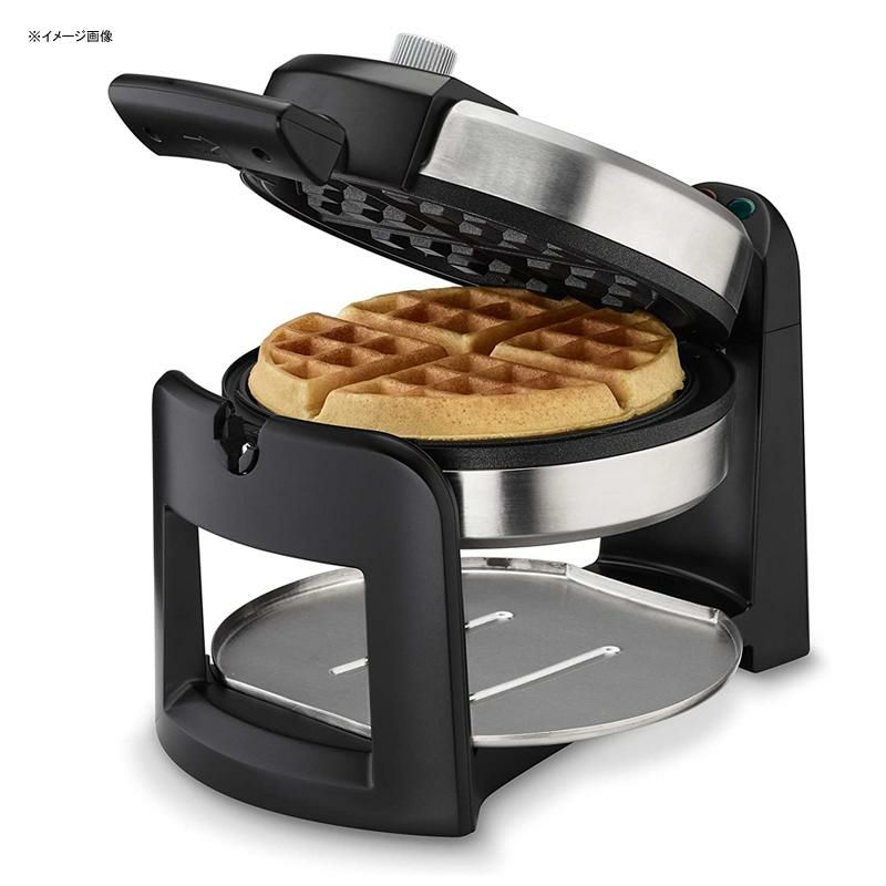 ベルギーワッフルメーカーフリップ式ラウンド丸クイジナートCuisinartWAF-F30RoundFlipBelgianWaffleMaker,black/silver,1inchthick家電