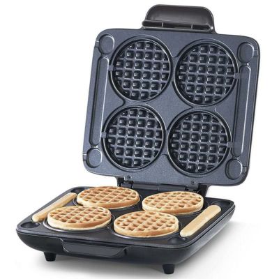 家庭用 ミニ ワッフルメーカー 直径10cm 4枚 ダッシュ Dash DMMW400GBGT04 Multi Mini Four Waffle Maker 4 Inch Dual Non-stick Sides with Quick Release & Easy to Clean 家電