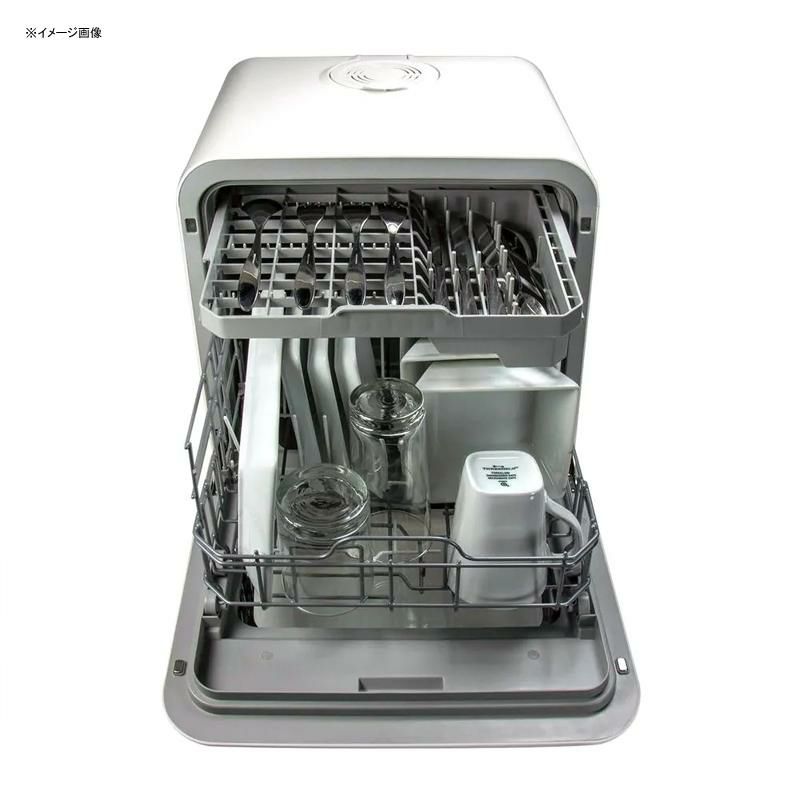 タンク式食洗機食器洗い工事不要MiniCountertopDishwasherinWhitewith3-PlaceSettingCapacity家電