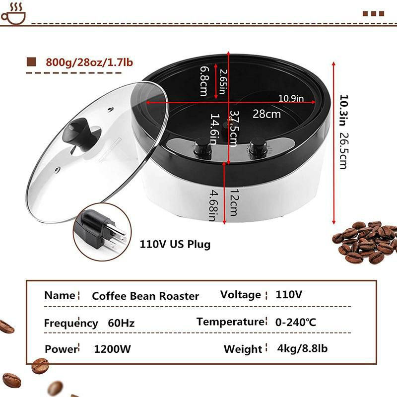 電動コーヒーロースター800g家庭用コーヒー豆ローストIAWANSHUN800gElectricCoffeeRoasterMachineforHomeUseHomeCoffeeBeansRoaster110VUSPlug家電