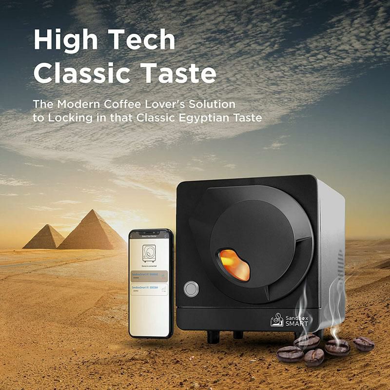 焙煎機 電動 コーヒー豆 ロースター 家庭用 ロースト スマホ連携 専用アプリ Sandbox Smart Home Coffee Roaster  Machine with Cooling Tray - Electric Direct Fired Beans Roasting For Home  Use, Delivered via the App. 110V (Black)