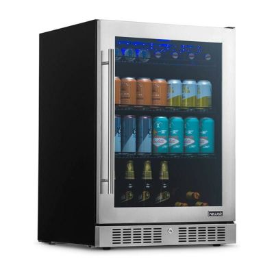 冷蔵庫 ビルトイン 最大177缶 ビバレッジクーラー ガラスドア ステンレス ニューエアー NewAir NBC177 Beverage  Cooler, 177 Can, Stainless Steel 家電 | アルファエスパス