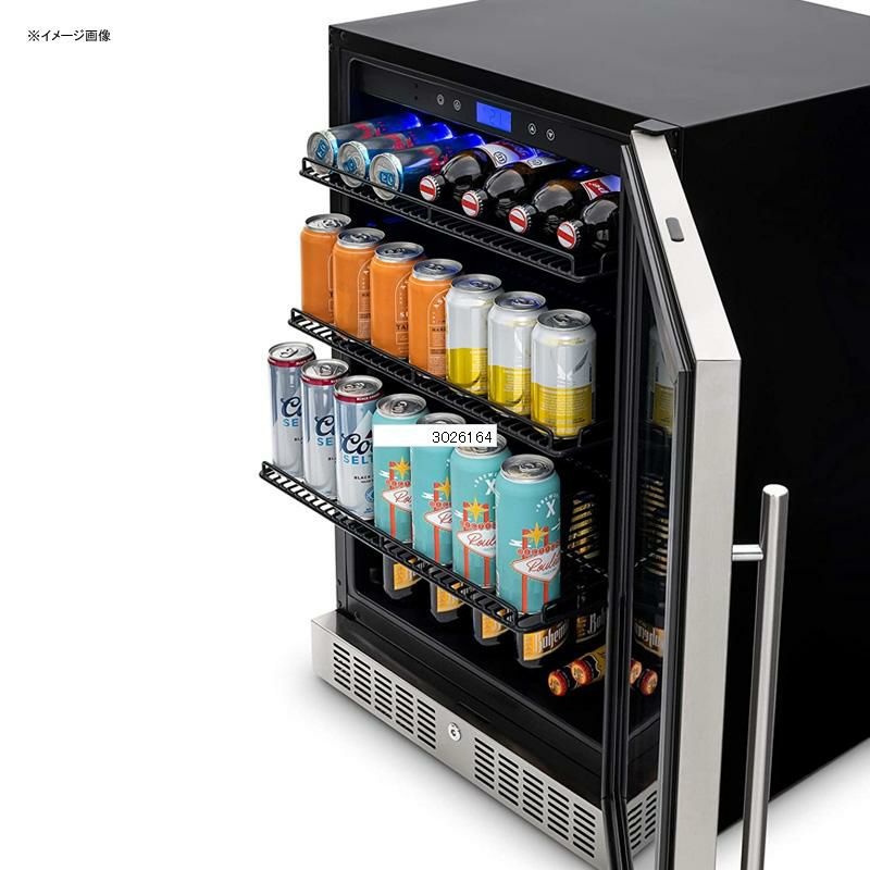 冷蔵庫224缶ビルトイン可ビバレッジクーラーステンレスガラスドア鍵付ニューエアーNewAirNBC224SS00BeverageRefrigerator,224Can,Silver家電