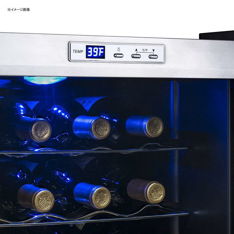 ワインクーラー27本ビルトイン可ステンレスUVガラスドア鍵付ニューエアーNewAirAWC-270EWineCooler,27Bottle,StainlessSteel家電