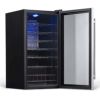 ワインクーラー27本ビルトイン可ステンレスUVガラスドア鍵付ニューエアーNewAirAWC-270EWineCooler,27Bottle,StainlessSteel家電