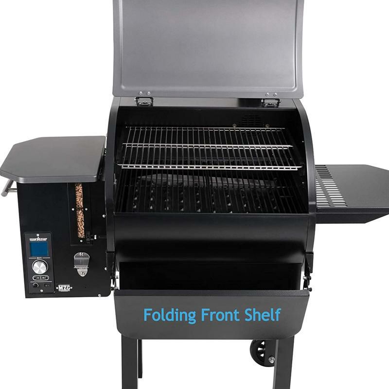 ペレットグリル燻製機デジタルスモーカーPIDCampChefPG24MZGSmokeProSlideSmokerwithFoldDownFrontShelfWoodPelletGrill,Packof1,Black家電