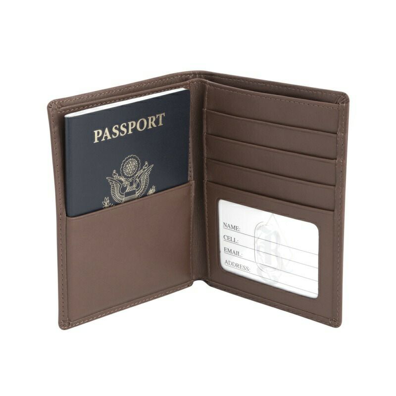 革製パスポートウォレットケース財布RFIDナッパレザーRoyceRFIDBLOCKINGPASSPORTWALLET