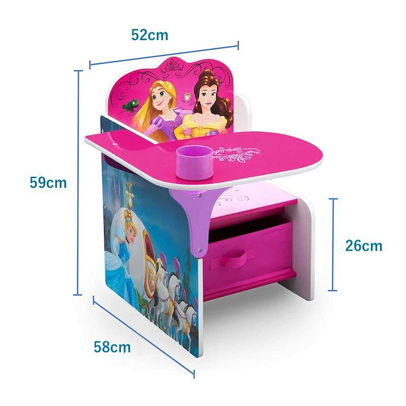 子供用デスクチェアーディズニープリンセス机椅子幼児DeltaChildrenChairDeskwithStorageBin,DisneyPrincess