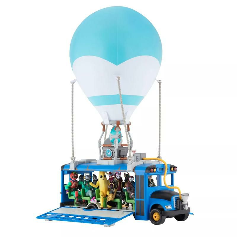 フォートナイトバトルバスデラックス車カーおもちゃフィギュアリクルートジョンジートマトヘッド付きFortniteBattleBusDeluxeVehicle-Includes4InchRecruit(Jonesy)andExclusiveTomatoheadActionFigures