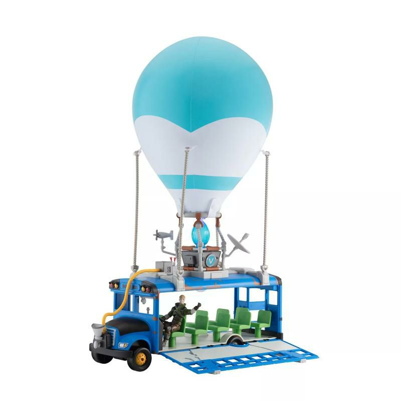 フォートナイトバトルバスデラックス車カーおもちゃフィギュアリクルートジョンジートマトヘッド付きFortniteBattleBusDeluxeVehicle-Includes4InchRecruit(Jonesy)andExclusiveTomatoheadActionFigures