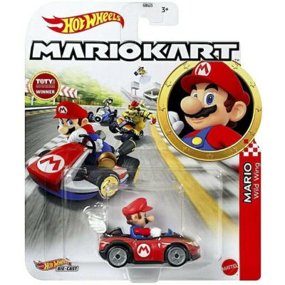 ホットウィールマリオカートマリオワイルドウィングおもちゃ車DieCastHotwheelsMarioKartMarioWildWing-TotyWinner2021