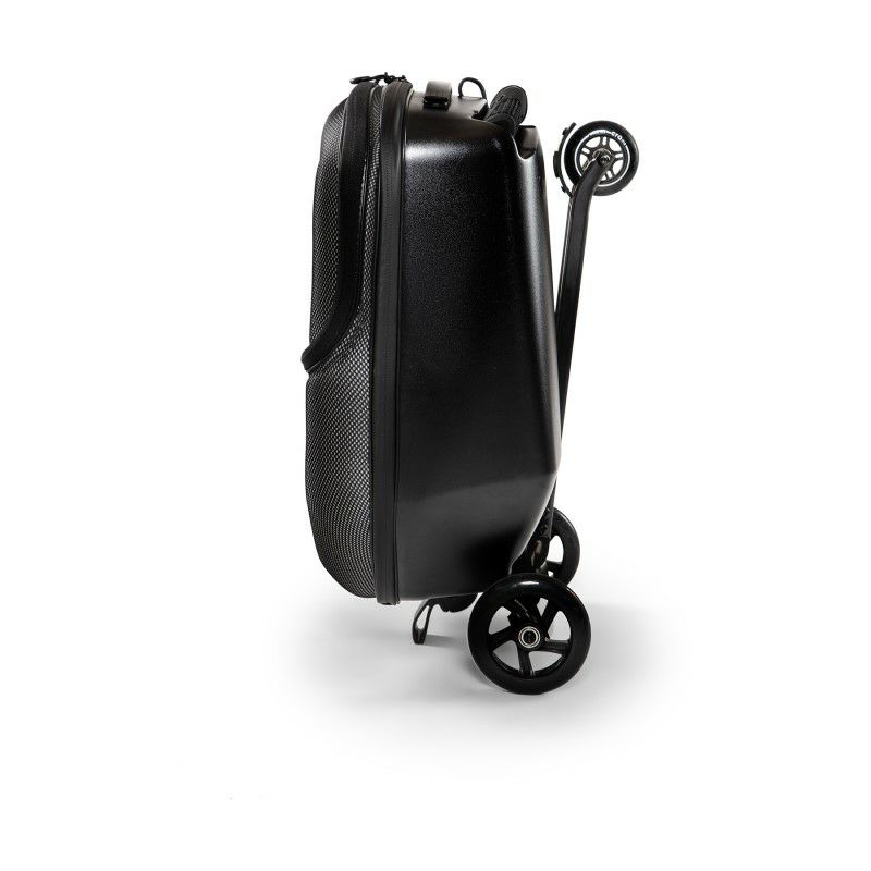 子供が乗れるスーツケース18Lトロリーブラック家族旅行MicroLazyLuggageBlack