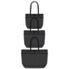 ジッパートートアメリカ製レザーストラップブラック黒コットンツイルバッグARTIFACTBlackTwillZipperTotew/LeatherStraps