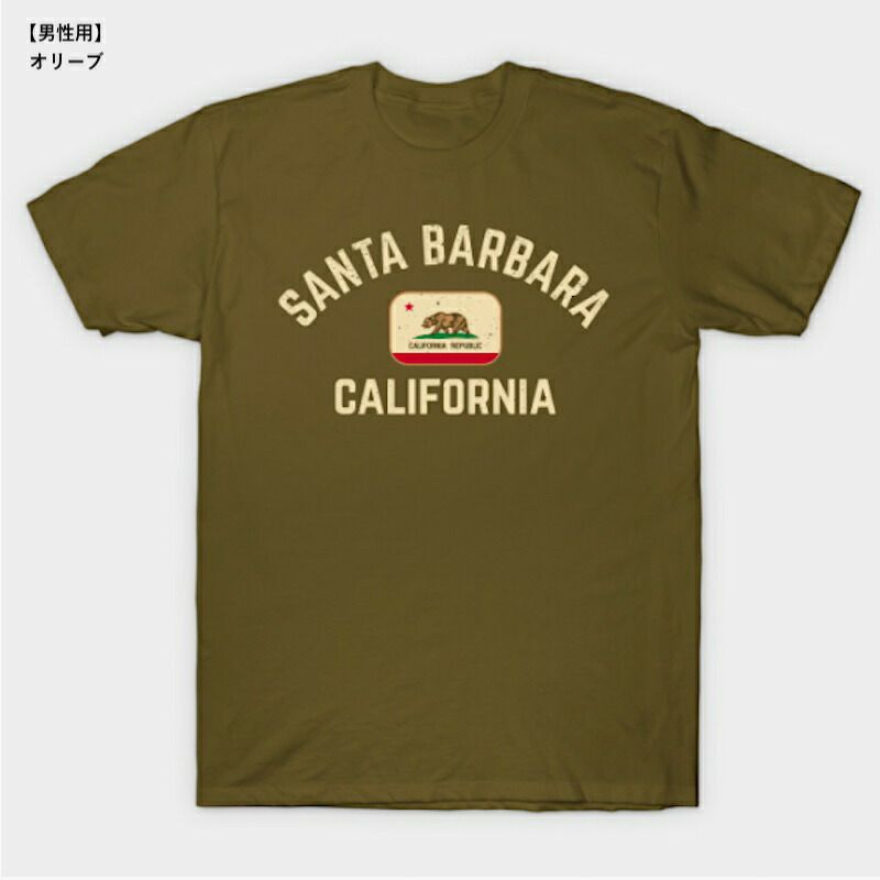 TシャツサンタバーバラカリフォルニアカリフォルニアベアーアメリカTEEPUBLICSantaBarbaraCaliforniaClassicT-Shirt