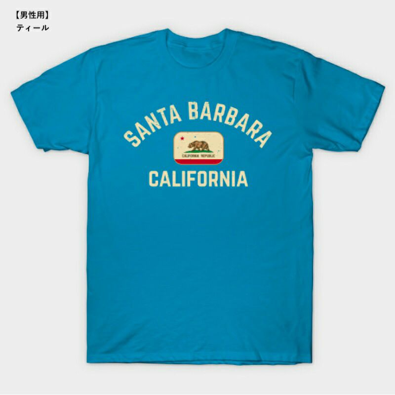 TシャツサンタバーバラカリフォルニアカリフォルニアベアーアメリカTEEPUBLICSantaBarbaraCaliforniaClassicT-Shirt