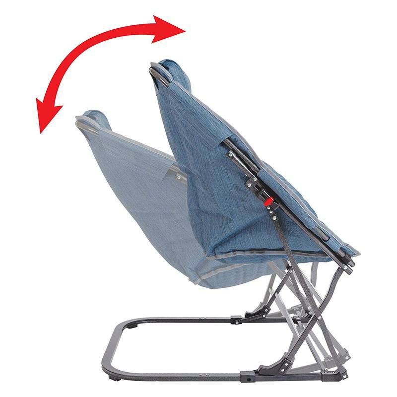 折りたたみロッキングチェア椅子アウトドアキャンプMacSportsRF904DR-100DiamondRockerChair,SteelBlue