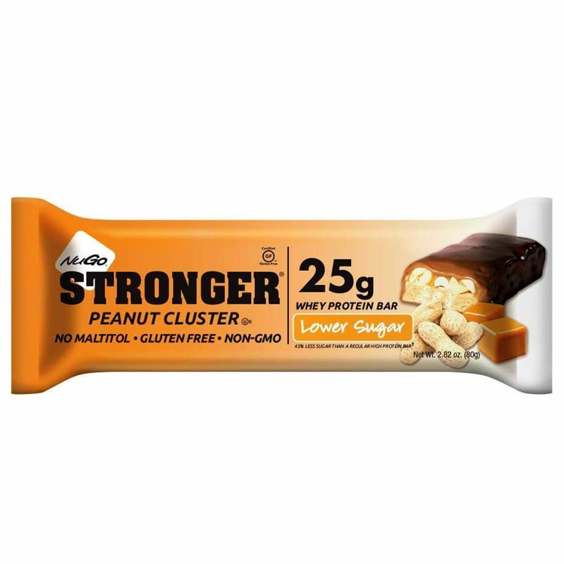 プロテインバー低糖質ファイバーグルテンフリー12個パックNuGoStrongerWheyProteinFiberGlutenFree2.82Ounce(packOf12)