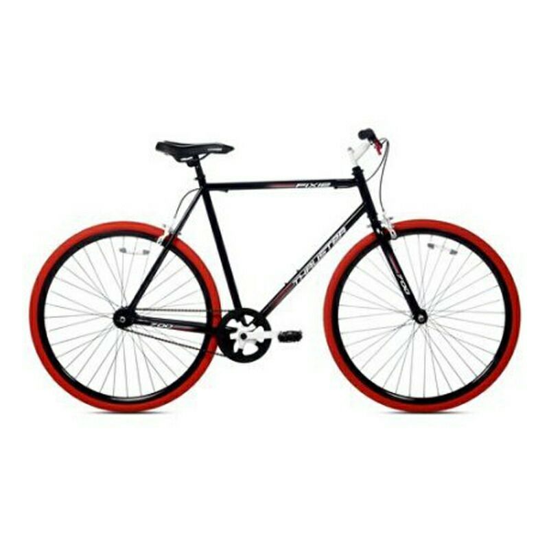 ピストバイク自転車ケントKentThruster700CMen'sFixieBike,Black/Red
