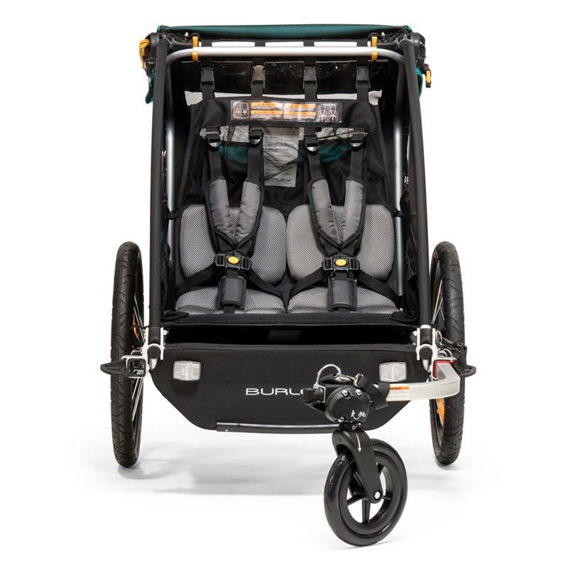 バーレーサイクルトレーラー2人乗り手押し可サスペンション付自転車用ベビーカーアンコールBurleyEncoreXKIDBIKETRAILERS