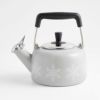 笛吹きケトルやかんホリデーツリーエナメルホーローIH対応シャンタールCrateandBarrelChantalHolidayTreeKettle