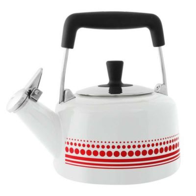 笛吹ケトル やかん 1.3L エナメル シャンタール Chantal Enamel on Steel Whistling Frieda Teakettle, 1.4 quart