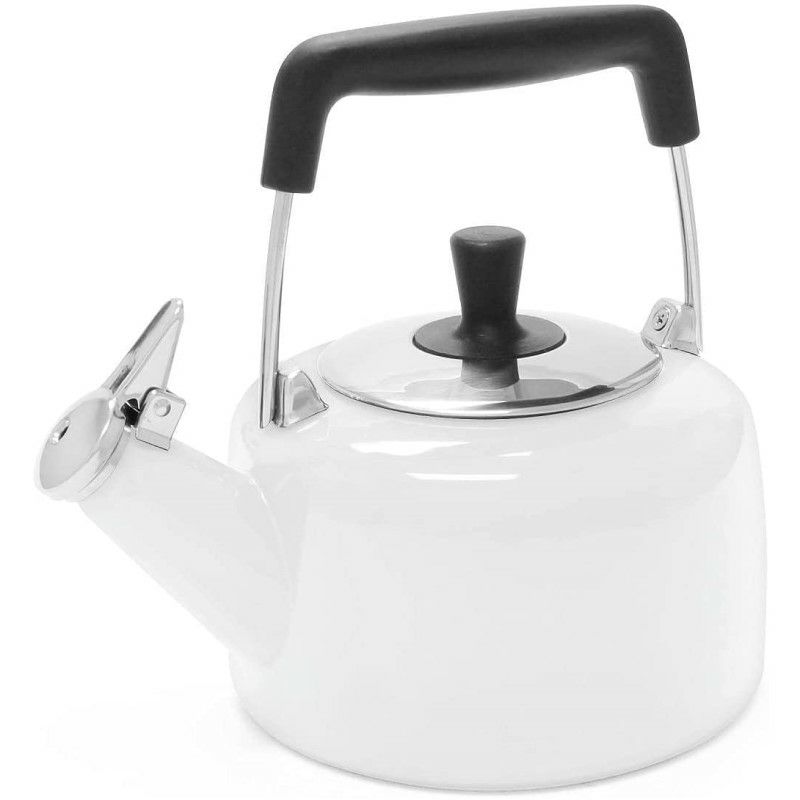 笛吹ケトルやかん1.3LエナメルシャンタールChantalEnamelonSteelWhistlingFriedaTeakettle,1.4quart