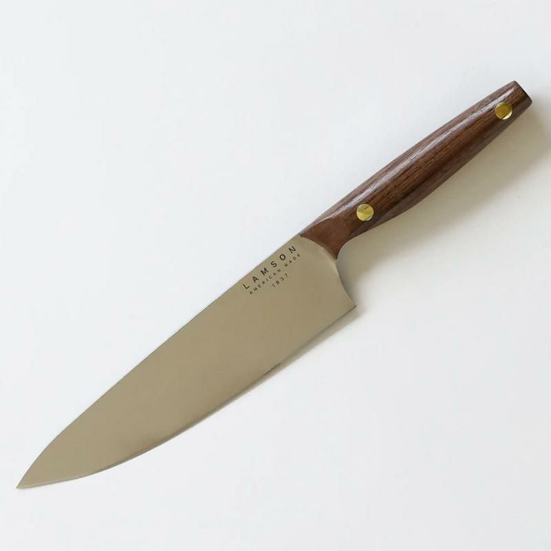 シェフナイフカーボン包丁20cmウォルナットアメリカ製LAMSON8"VintageChefKnife