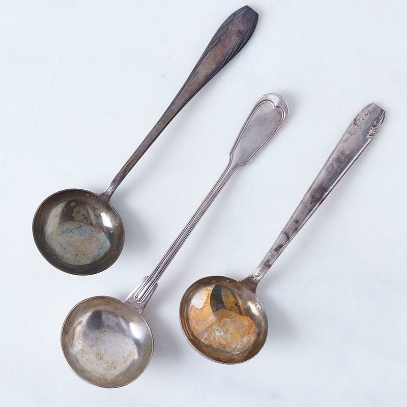 ビンテージレードルお玉フランス製銀メッキVintageFrenchSilverplatedLadle