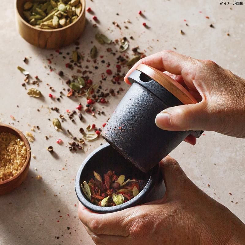 スパイスグラインダー ミル すり鉢 鋳物製 木製フタ付 Frieling Staub Cast Iron Spice Grinder