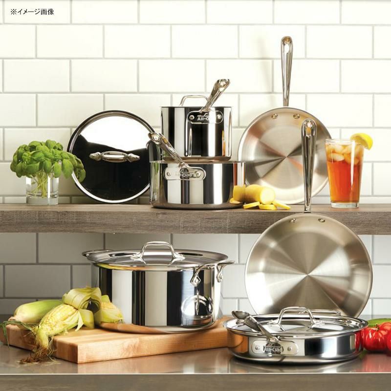 フライパンフタ付IH対応ステンレス3層アメリカ製オールクラッドAll-CladD3Tri-PlyStainless-SteelTraditionalCoveredFryPan