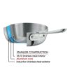 フライパンフタ付IH対応ステンレス3層アメリカ製オールクラッドAll-CladD3Tri-PlyStainless-SteelTraditionalCoveredFryPan