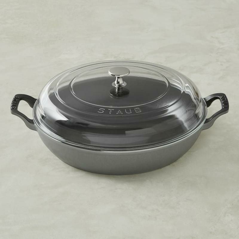 ストウブエブリシングパン直径30cmエナメルガラスフタフランス製StaubEnameledCastIronEverythingPan,31/2-Qt.