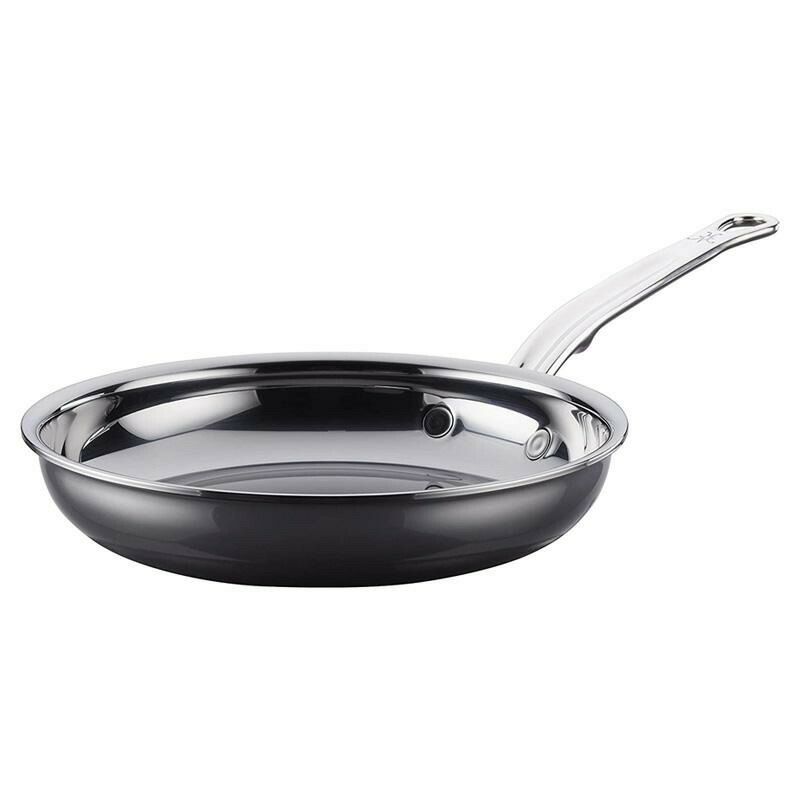 へスタンナノボンドフライパンチタン3層Hestan-NanoBondCollection-StainlessSteelTitaniumSkillet