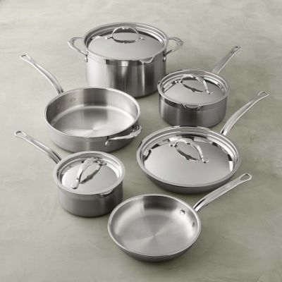 へスタン プロボンド フライパン 鍋 フタ 10点セット ステンレス 3層 Hestan - ProBond Collection - Professional Clad Stainless Steel 10-Piece Ultimate Cookware Set