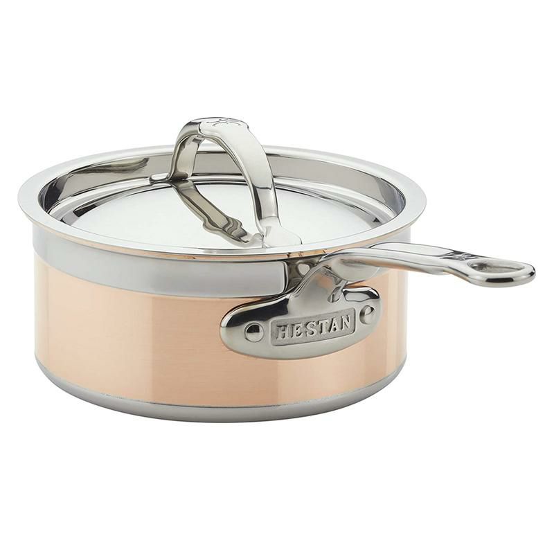 へスタン片手鍋フタ付コッパーコアカッパー銅Hestan-CopperBondCollection-100%PureCopperSaucePan