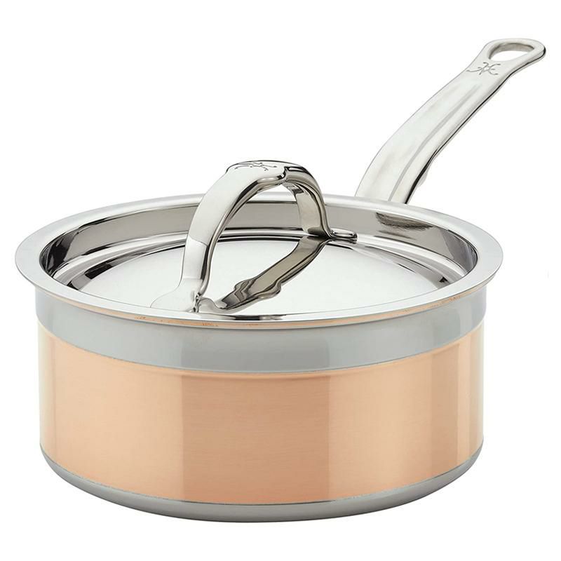 へスタン片手鍋フタ付コッパーコアカッパー銅Hestan-CopperBondCollection-100%PureCopperSaucePan