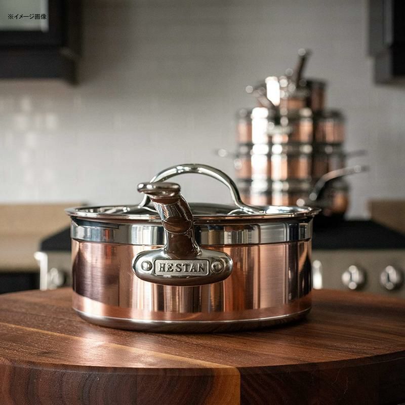 へスタン片手鍋フタ付コッパーコアカッパー銅Hestan-CopperBondCollection-100%PureCopperSaucePan